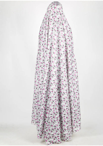 Pink Floral Printed Namaz Makhna