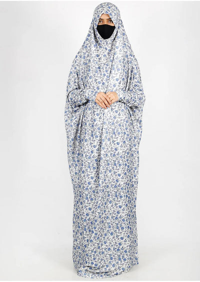 Blue Rose Printed Namaz Makhna