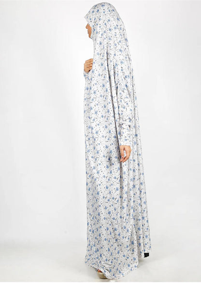 Blue Mini Floral Namaz Makhna