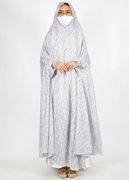 Lavender Floral Printed Namaz Makhna