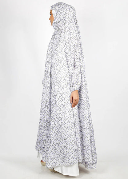 Lavender Floral Printed Namaz Makhna