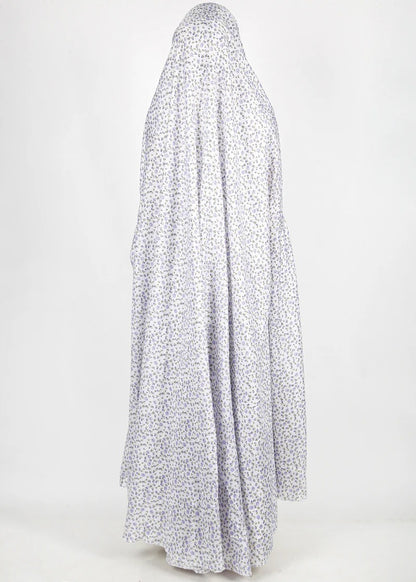 Lavender Floral Printed Namaz Makhna