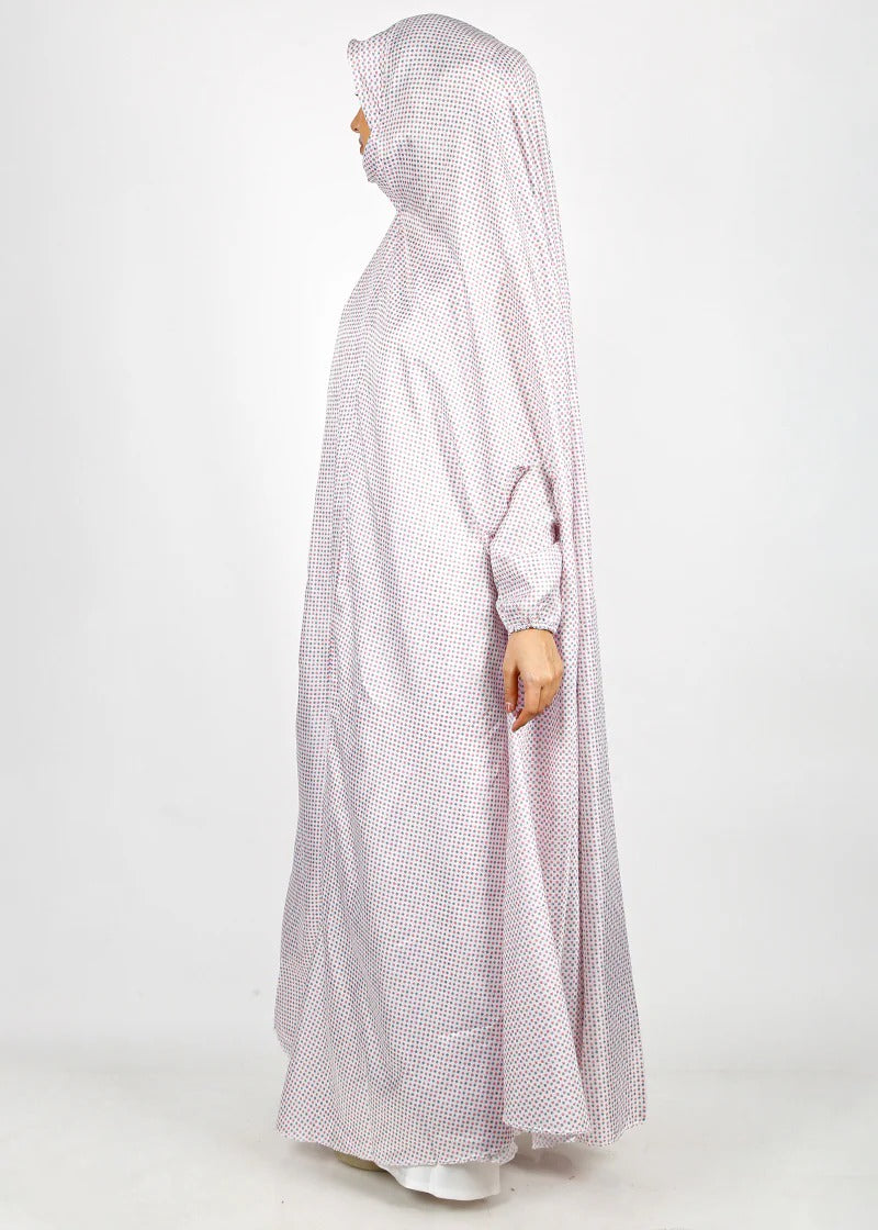 Pink Dotted Printed Namaz Makhna