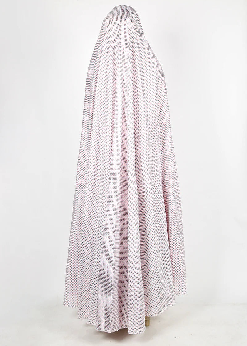 Pink Dotted Printed Namaz Makhna