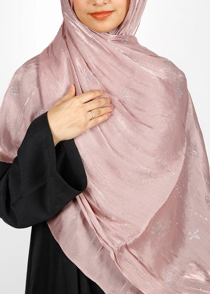 Blush Pink Shimmer Hijab