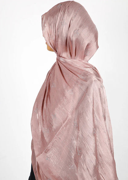Blush Pink Shimmer Hijab