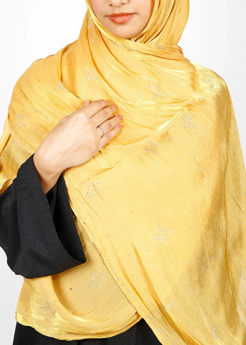 Sunshine Gold Shimmer Hijab
