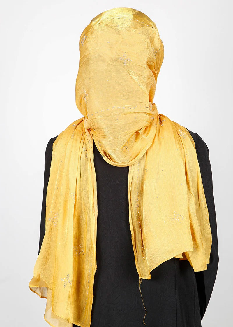 Sunshine Gold Shimmer Hijab