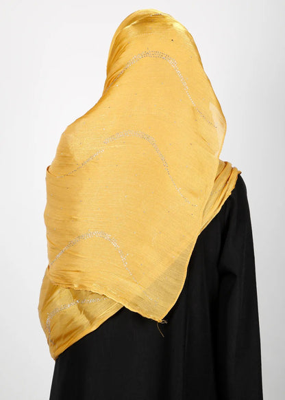 Sunshine Gold Shimmer Hijab