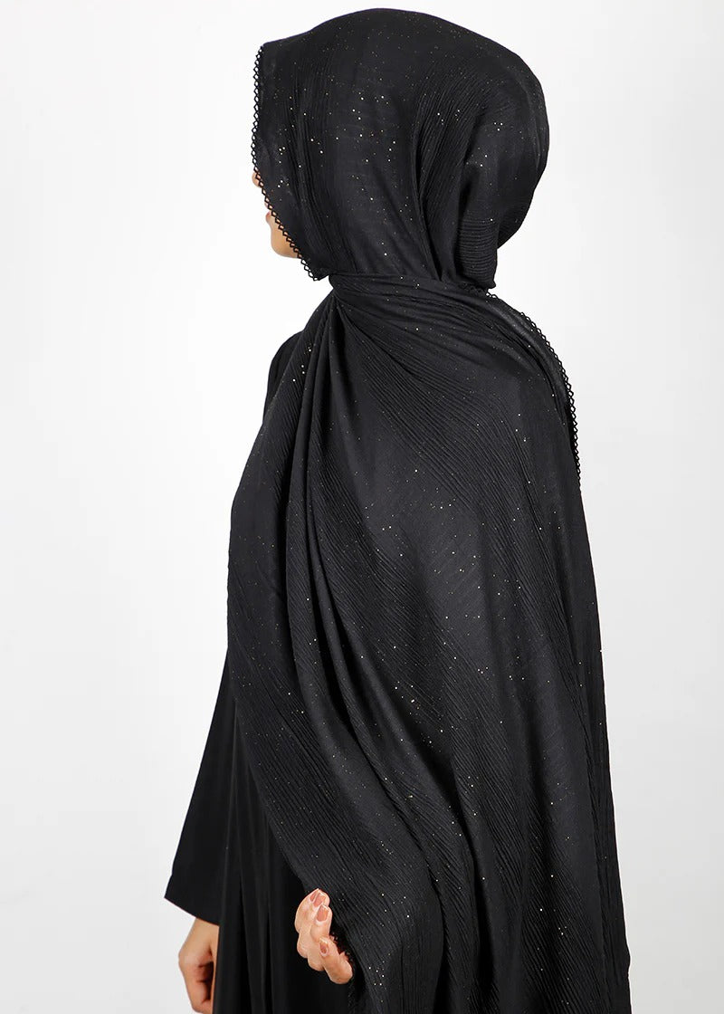 Midnight Sparkle Premium Hijab