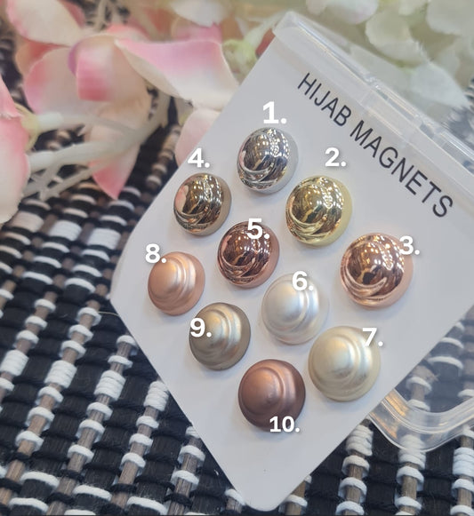 Premium Magnetic Hijab Pins Set