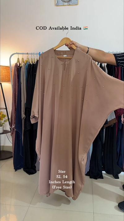 Elegant Beige Rida Abaya