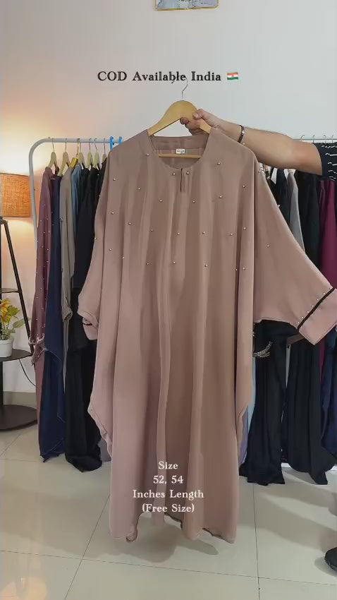 Elegant Beige Rida Abaya